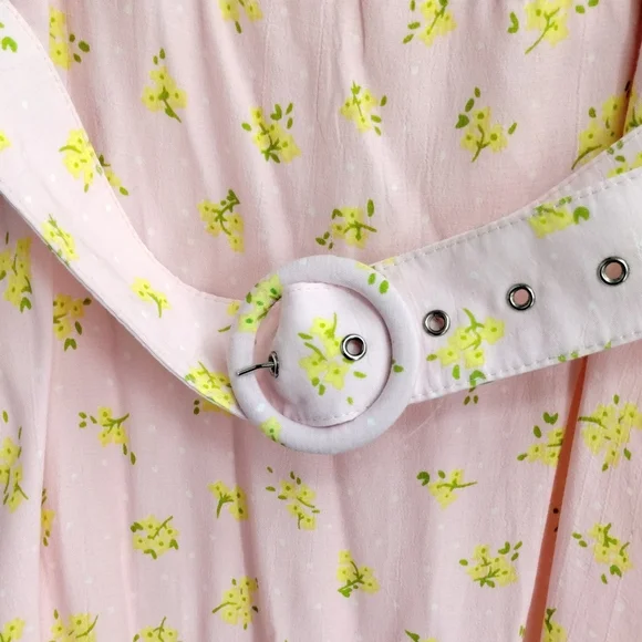 Faithful the Brand Midsummer Dress Pink Luda Floral Print - Picture 5 of 16